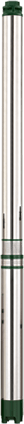 Aden V4 submersible pump, single and three phase